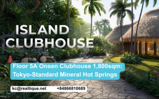 Floor 5A Onsen Clubhouse 1800sqm Tokyo standard mineral hot springs Eco Forest Onsen | Tầng 5A Onsen Clubhouse khoáng nóng Tokyo
