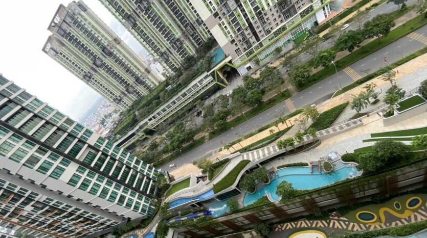 Phòng ngủ master căn hộ 4PN Feliz en Vista 181m2 view sông Sài Gòn quận 2 | Master bedroom of 4-bedroom apartment at Feliz en Vista 181sqm with Saigon River view District 2