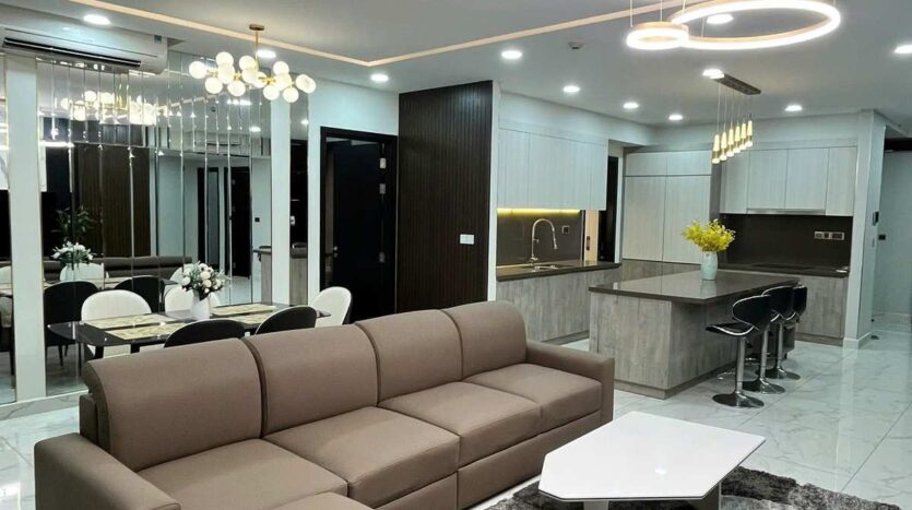 Phòng ngủ thứ tư căn hộ Feliz en Vista Altaz căn góc 181m2 | Fourth bedroom of corner unit at Feliz en Vista Altaz 181sqm