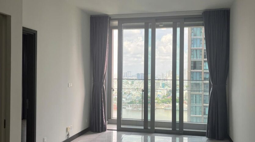 Khu vực sinh hoạt căn hộ Empire City Linden Thủ Thiêm view sông | Living area of Empire City Linden Thu Thiem apartment with river view