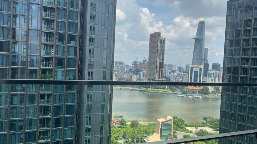 View sông Sài Gòn từ căn hộ Empire City Linden Thủ Thiêm | Saigon River view from Empire City Linden Thu Thiem apartment