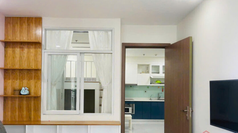 Phòng ngủ master căn hộ Vinhomes Central Park 51m2 | Master bedroom of Vinhomes Central Park 51sqm apartment