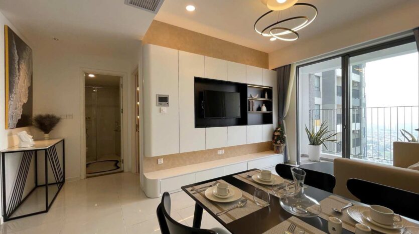 Bếp căn hộ Masteri An Phú Tháp A nội thất hoàn thiện | Kitchen of Masteri An Phú Tower A apartment with finished furniture