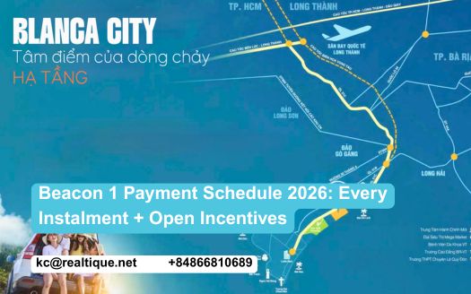 Beacon 1 payment schedule 2026 — Blanca City | Lịch thanh toán Beacon 1 2026