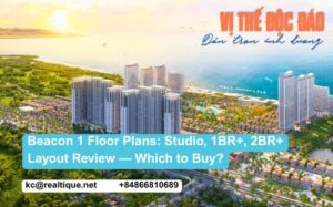 Beacon 1 floor plans — Studio, 1BR+, 2BR+ | Mặt bằng Beacon 1