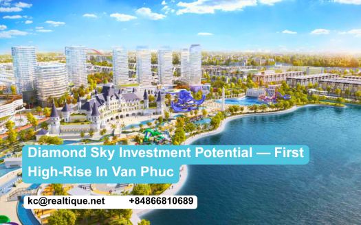 Tiềm năng đầu tư Diamond Sky toà cao tầng đầu tiên Vạn Phúc City | Diamond Sky investment potential first high-rise in Van Phuc City