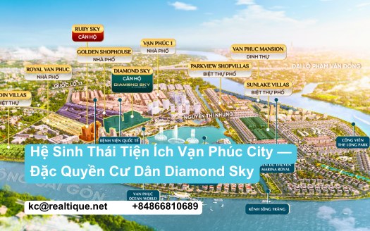 Hệ sinh thái tiện ích Vạn Phúc City | Van Phuc City amenities