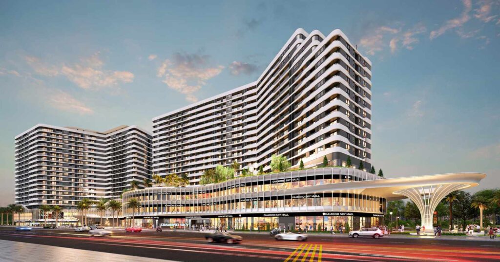 Phối cảnh tổng quan Diamond Sky Vạn Phúc City | Diamond Sky Van Phuc City overview render