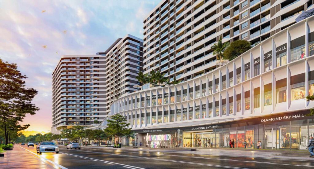 Phối cảnh Diamond Sky về đêm | Diamond Sky night render