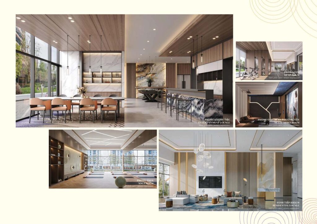 Nội thất căn hộ Gladia Heights phòng khách bếp bàn giao hoàn thiện | Gladia Heights apartment interior living kitchen fitted handover