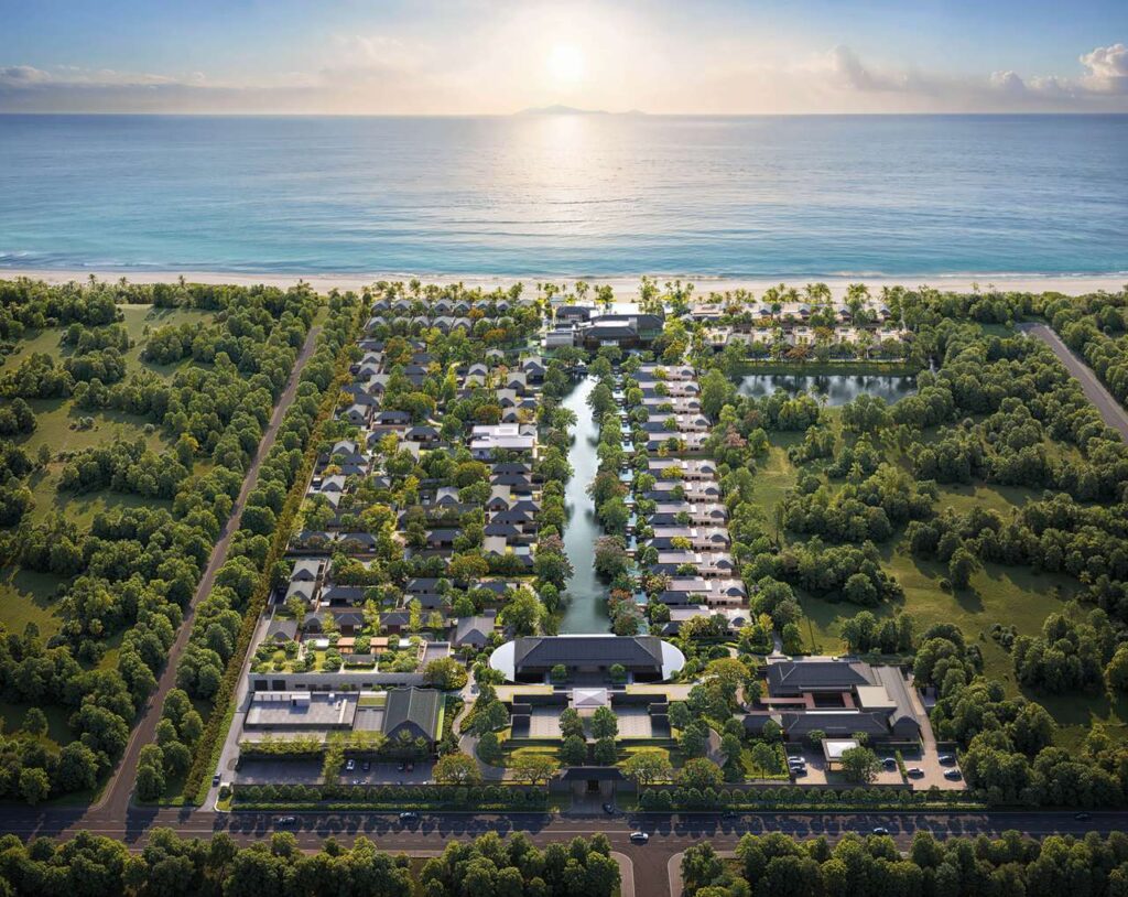 Toàn cảnh khu biệt thự biển Mandarin Oriental Đà Nẵng | The Residences at Mandarin Oriental Da Nang aerial view