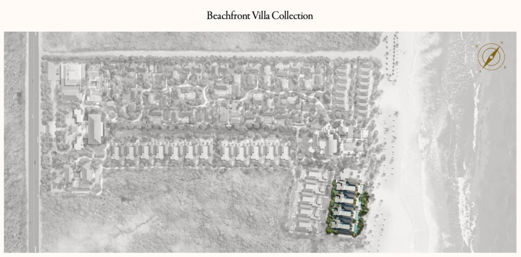 Sơ đồ vị trí biệt thự biển Mandarin Oriental Đà Nẵng | Beachfront villa location plan