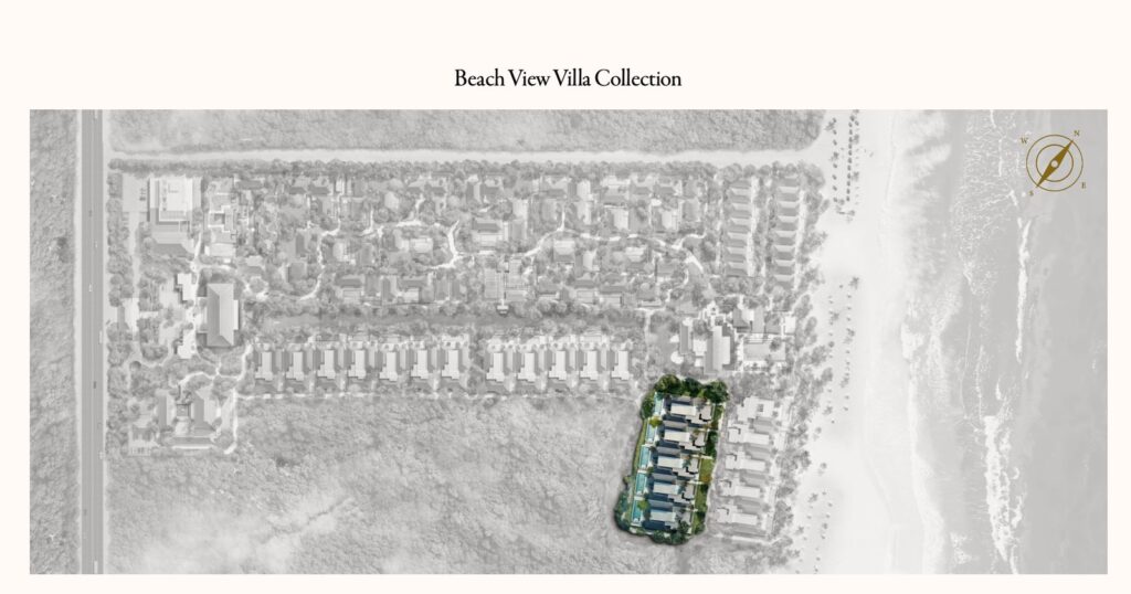 Sơ đồ vị trí biệt thự nhìn biển Mandarin Oriental Đà Nẵng | Beach view villa location plan