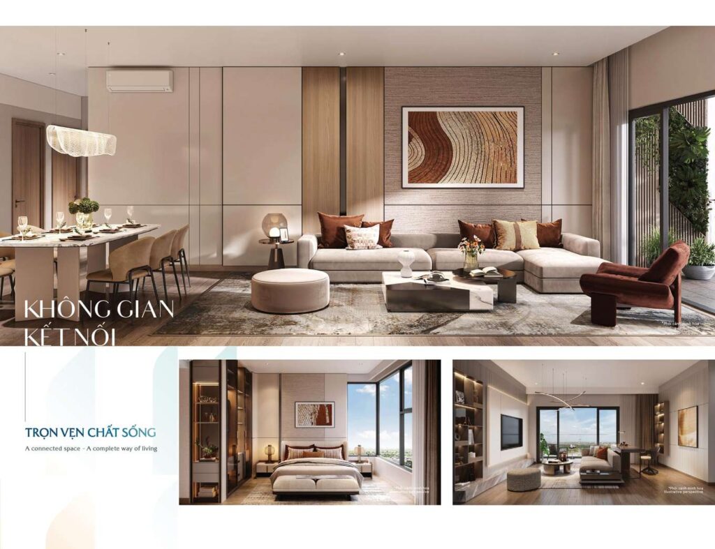 Không gian kết nối căn hộ Nexus Zone The Global City | Nexus Zone connected living space render