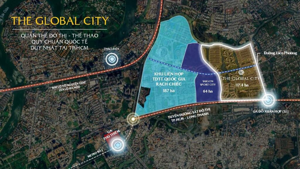 Saigon Sport City quần thể thể thao 187ha cạnh The Global City khu Đông | Saigon Sport City 187ha sports complex