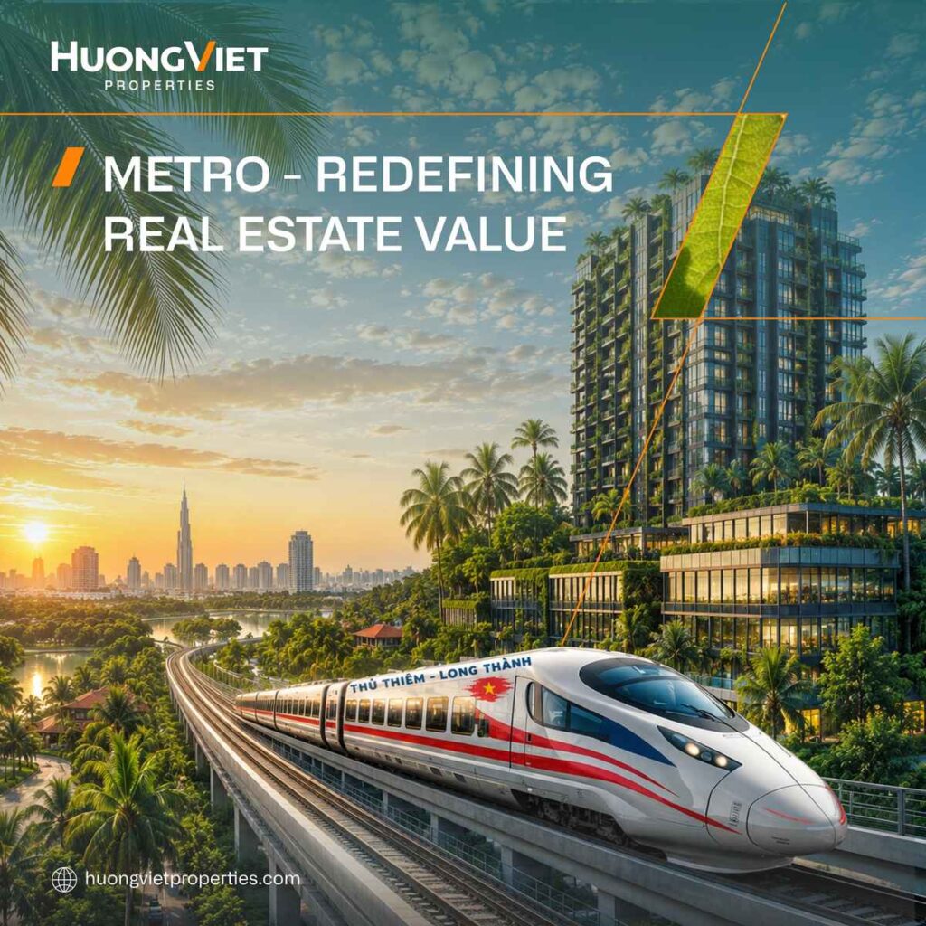Palm River kề tuyến Metro số 2 nối dài Thủ Thiêm – Long Thành — metro định hình lại giá trị bất động sản | Palm River beside Metro Line 2 extension Thu Thiem – Long Thanh