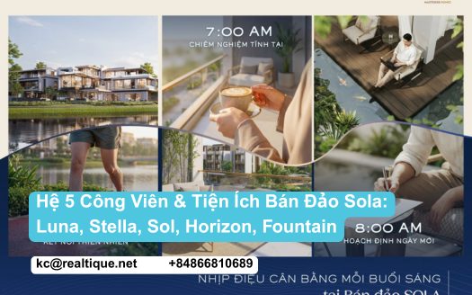 Hệ 5 công viên tiện ích bán đảo Sola The Global City | Sola Peninsula 5 parks featured