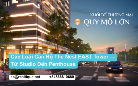 Featured loại căn The Nest | The Nest apartment types featured