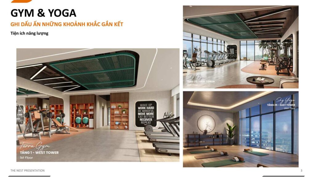 Khu Gym và Yoga The Nest | The Nest Gym and Yoga