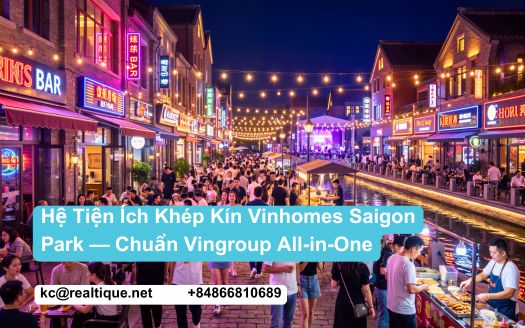 Vinhomes Saigon Park — Hệ tiện ích khép kín chuẩn Vingroup | Vinhomes Saigon Park all-in-one Vingroup amenity ecosystem