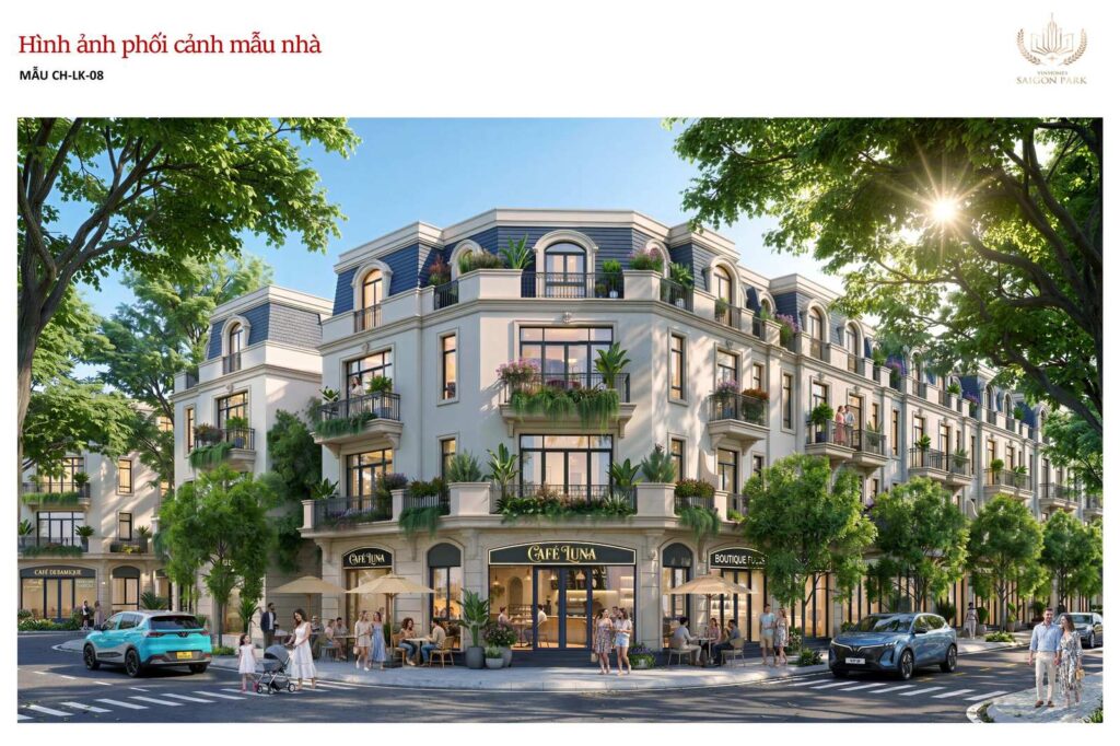 Vinhomes Saigon Park — Phối cảnh nhà phố liền kề | Vinhomes Saigon Park townhouse perspective
