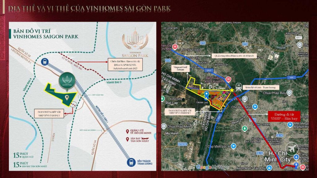Vinhomes Saigon Park — Bản đồ vị trí & kết nối hạ tầng | Vinhomes Saigon Park location & connectivity map