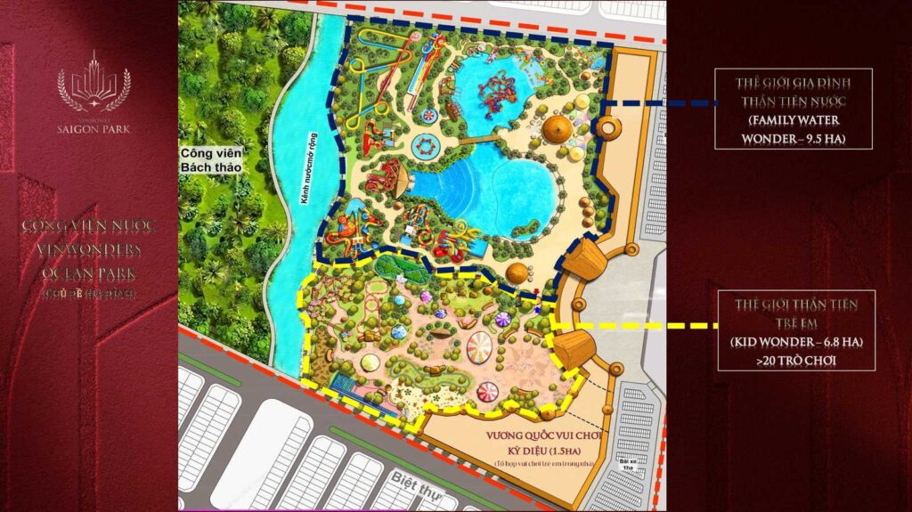 Vinhomes Saigon Park — Sơ đồ VinWonders Ocean Park | Vinhomes Saigon Park VinWonders Ocean Park map