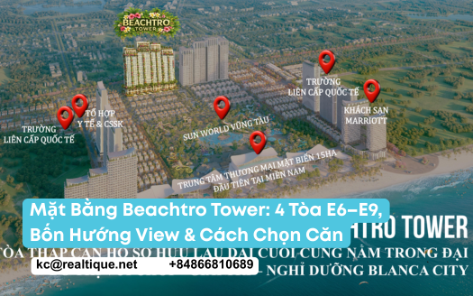 Mặt bằng Beachtro Tower 4 tòa E6-E9 | Beachtro Tower floor plans E6-E9