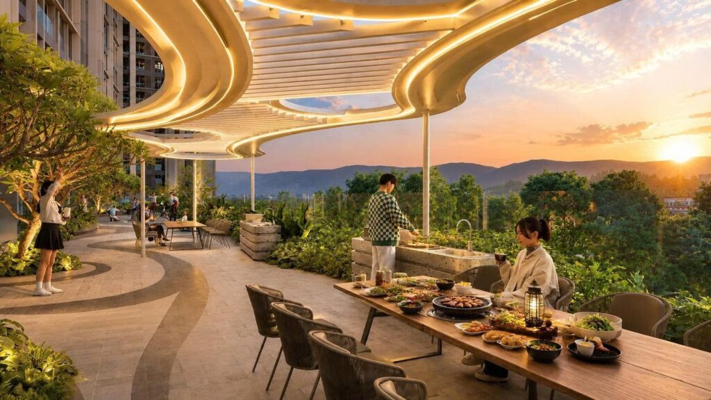 BBQ Garden at Beachtro Tower | Realtique