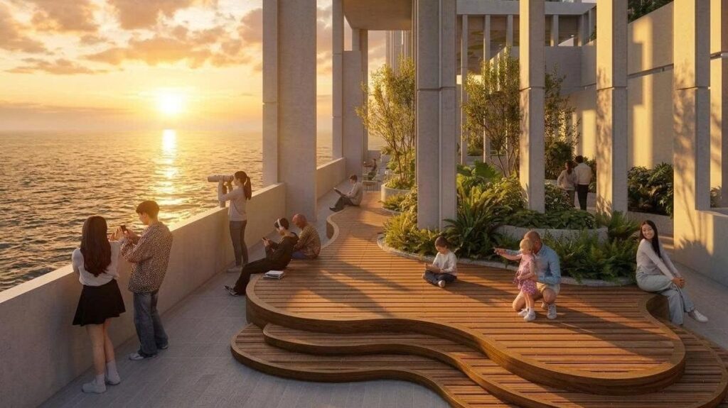 Tro Signature sunset viewing deck at Beachtro Tower | Realtique