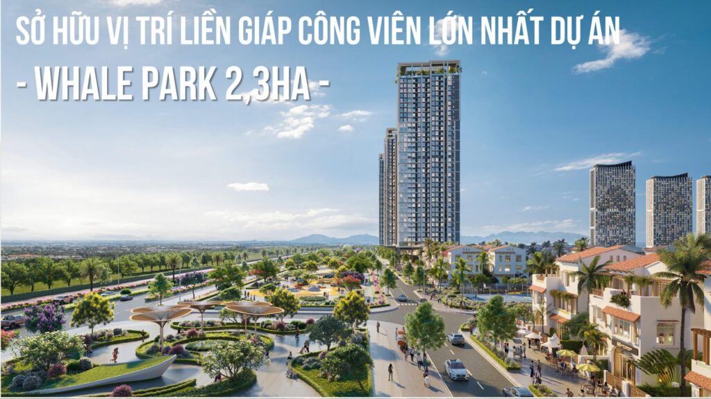 Công viên Whale Park 2,3ha lớn nhất Blanca City cạnh Beachtro Tower | Whale Park 2.3ha largest park Blanca City next to Beachtro Tower