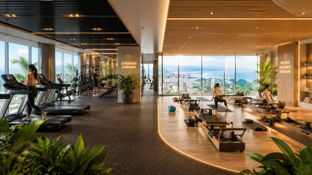 Tro Fitness gym at Beachtro Tower | Realtique