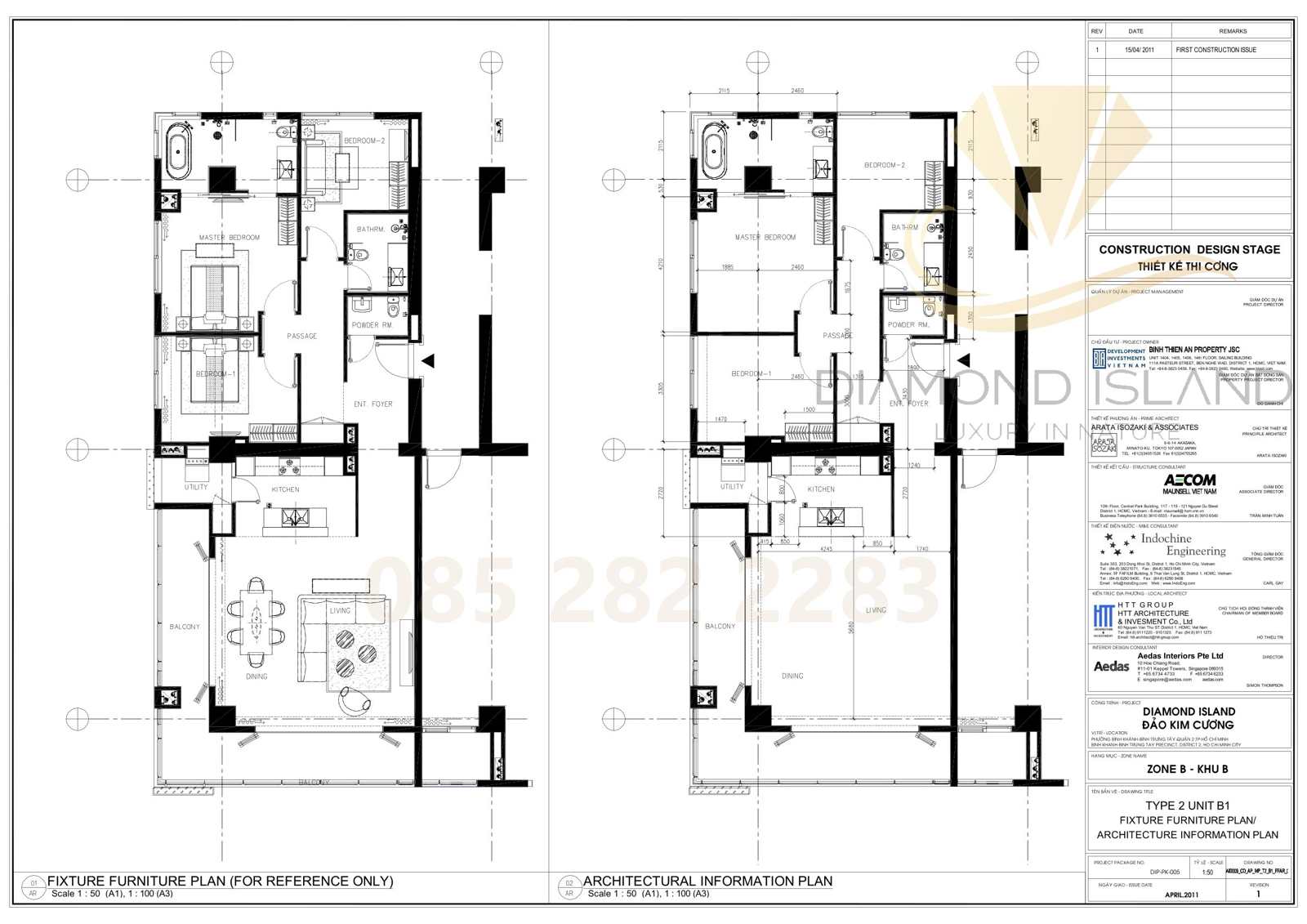 Brilliant apartment floor plan, căn hộ loại B1