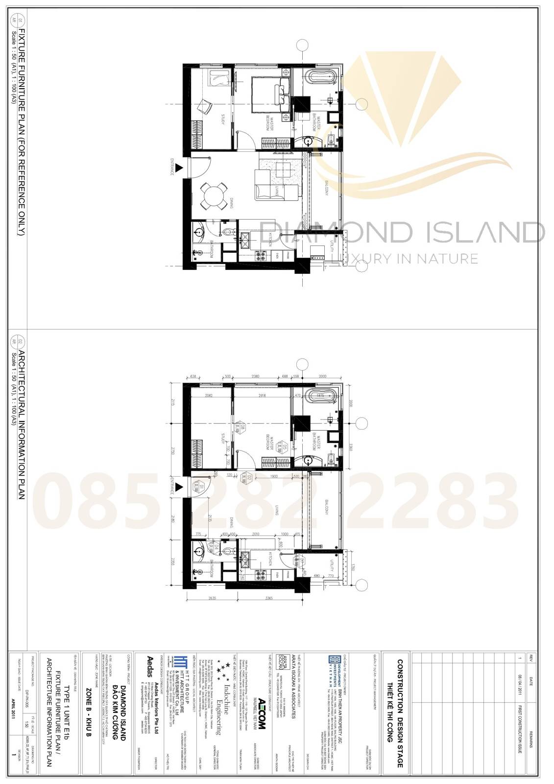 Brilliant apartment floor plan, căn hộ loại E1B