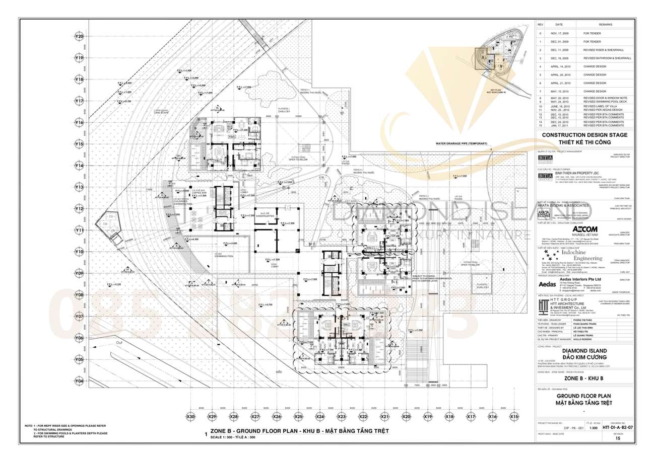 Brilliant tower floor plate layout, Diamond Island