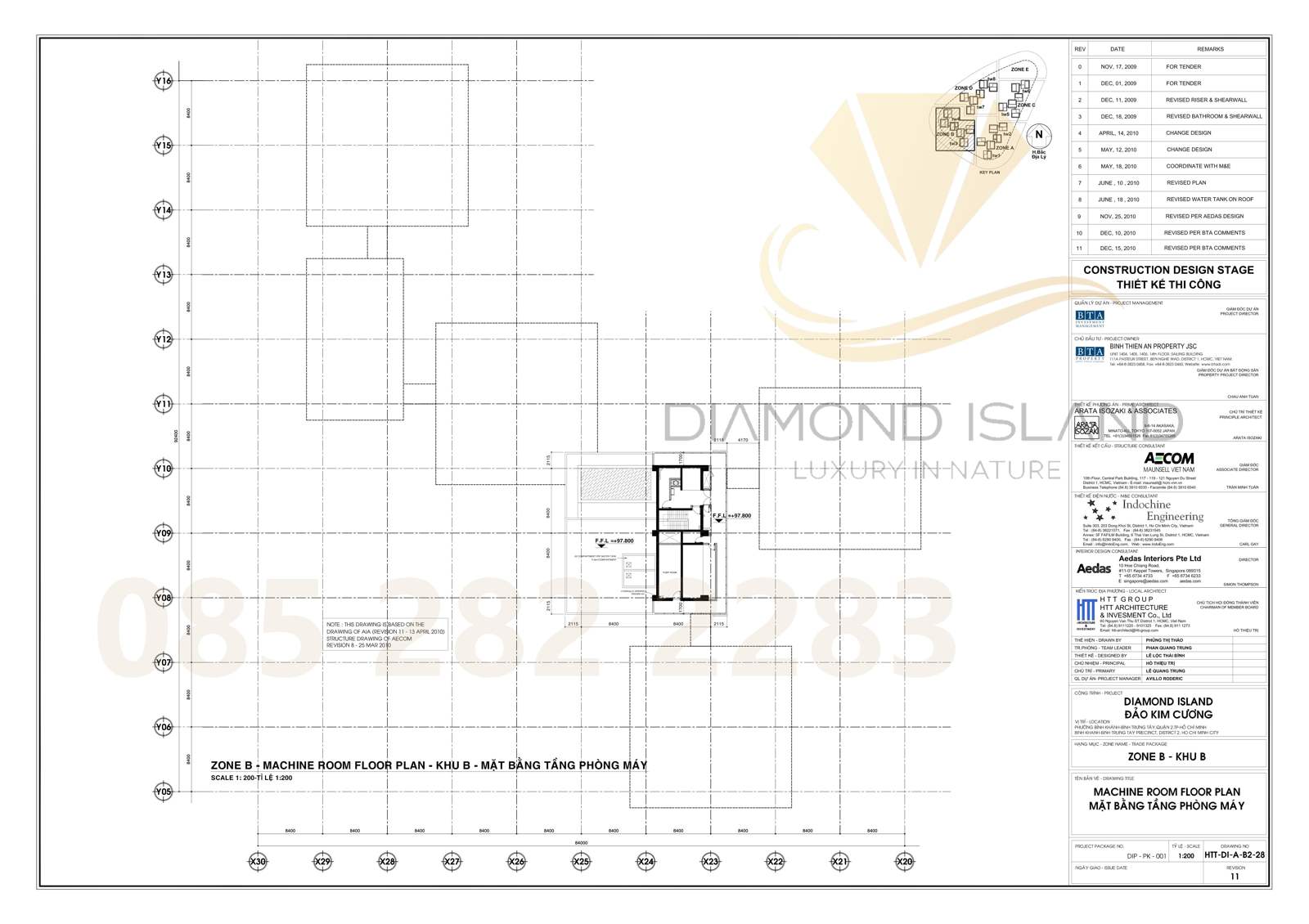 Brilliant tower floor plate layout, Diamond Island