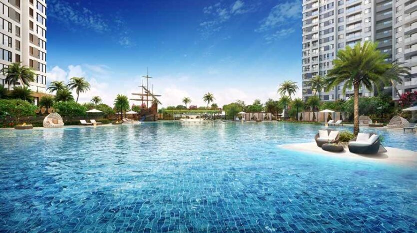Hồ bơi nội khu Diamond Island | Diamond Island resort pool
