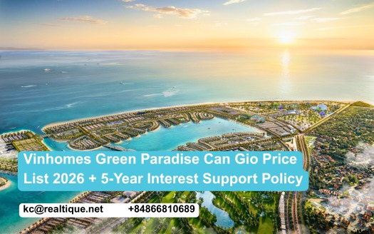 Vinhomes Green Paradise Can Gio price list & 5-year interest support policy | bảng giá & chính sách