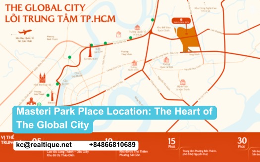 Masteri Park Place location — the heart of The Global City