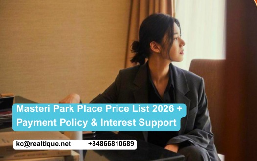 Masteri Park Place price list & payment policy 2026