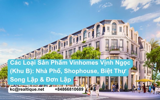 Sản phẩm phân khu Vịnh Ngọc Khu B Vinhomes Cần Giờ | Vinh Ngoc Zone B products