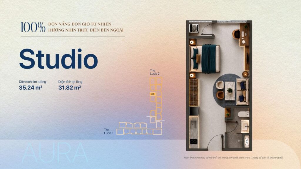 Mặt bằng căn Studio AGRA TT Genesis | TT Genesis Studio AGRA floor plan