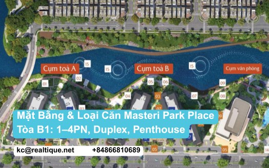 Mat Bang Loai Can Masteri Park Place Toa B1