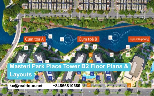 Masteri Park Place Tower B2 Floor Plans and Layouts