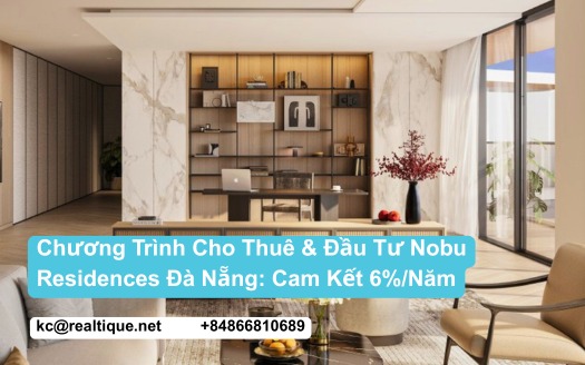 Chương trình cho thuê Nobu Residences Đà Nẵng cam kết 6%/năm | Nobu Residences Danang rental program with 6% annual commitment