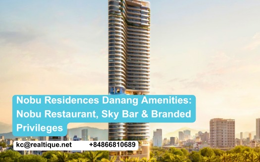 Amenities of Nobu Residences Danang — Nobu Restaurant, Sky Bar | Tiện ích Nobu Residences Đà Nẵng