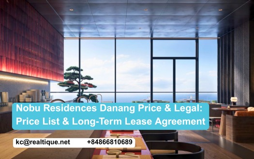 Price and Long-Term Lease Agreement of Nobu Residences Danang | Giá và Hợp Đồng Thuê Dài Hạn Nobu Residences Đà Nẵng