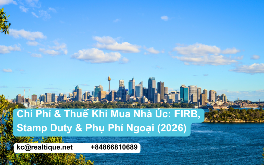 Chi Phí & Thuế Khi Mua Nhà Úc 2026