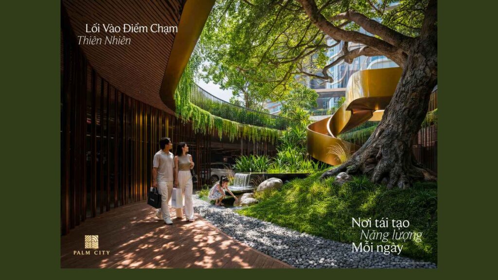 Không gian cảnh quan nghỉ dưỡng tại Palm River | Resort landscape space at Palm River