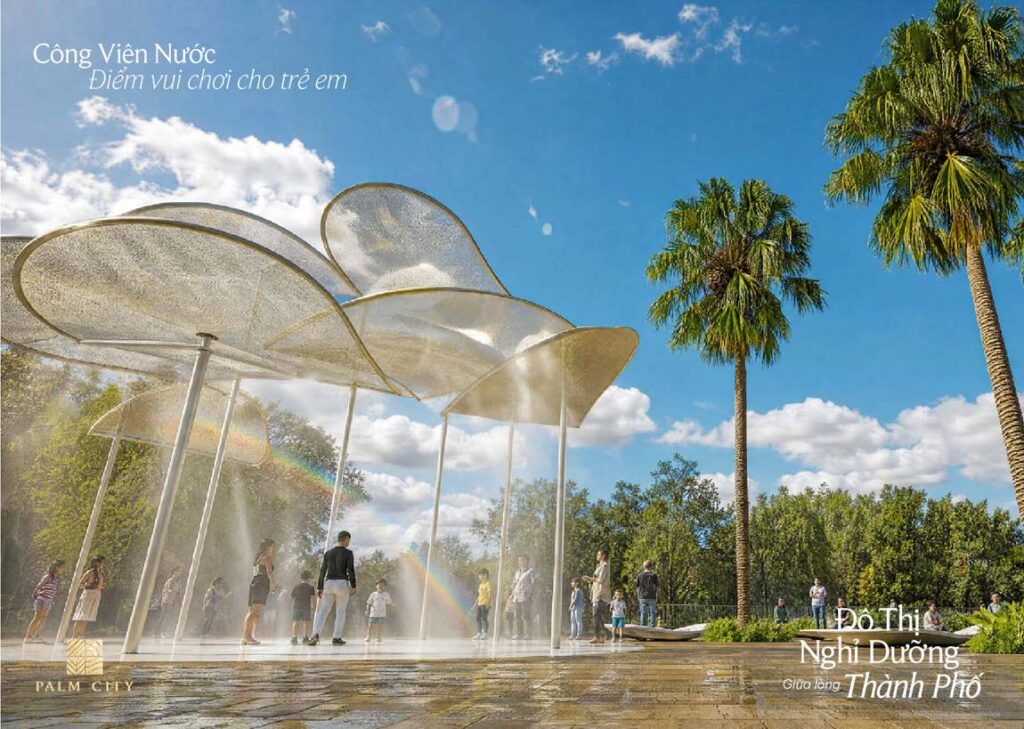 Công viên nước cho trẻ em tại đại đô thị Palm City | Children's water park at the Palm City township
